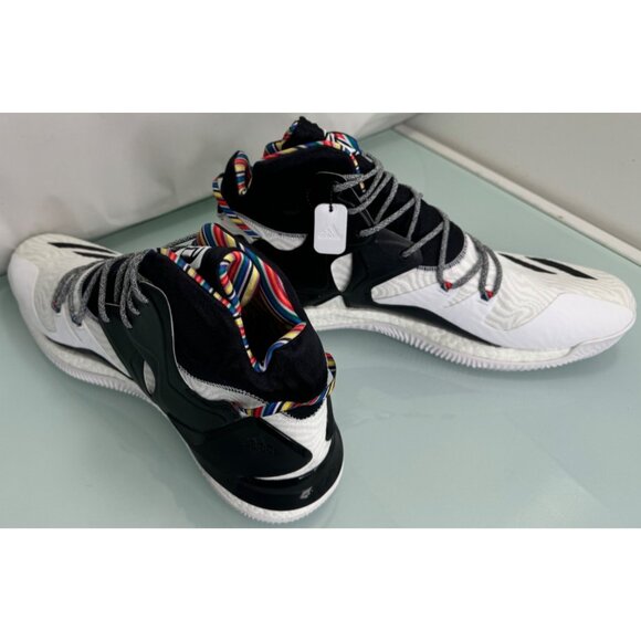 Adidas D Rose Men Sneaker Basketball Shoes Size 20 Black History Month  BY3475